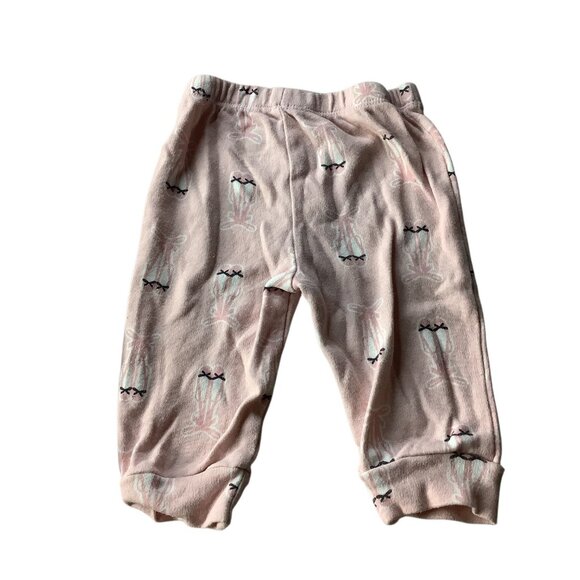 Lot of 2pc PS By The Peanutshell Baby Girl Pants 6M Polka Dot & Ballerina Prints - Picture 12 of 12